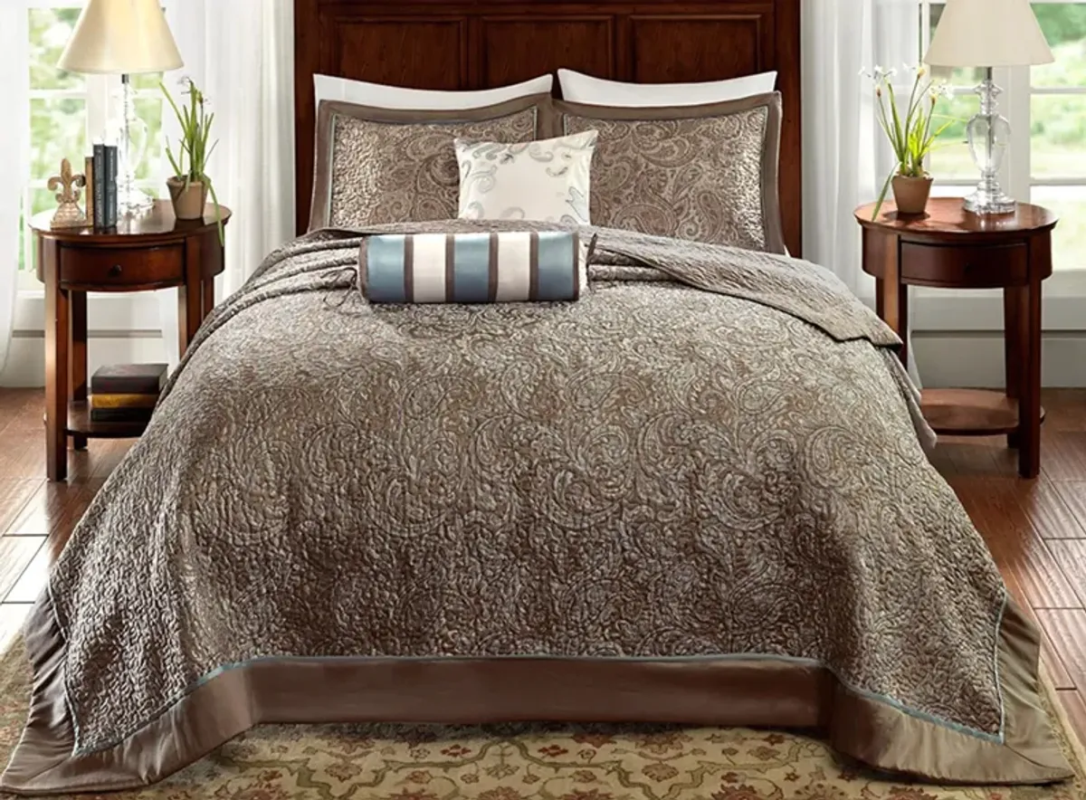 Aubrey 5-pc. Reversible Jacquard Bedspread Set