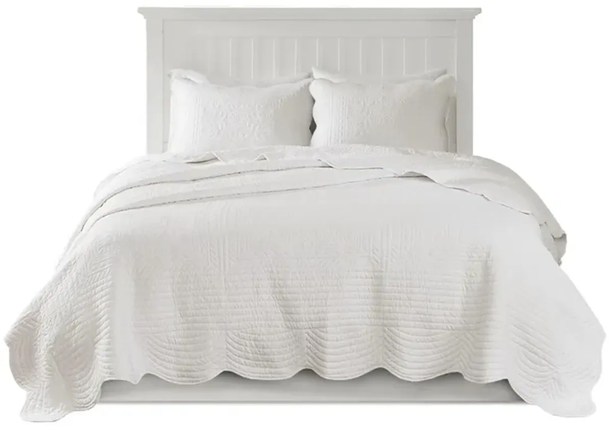 Tuscany 3-pc. Coverlet Set in White by E&E Co Ltd