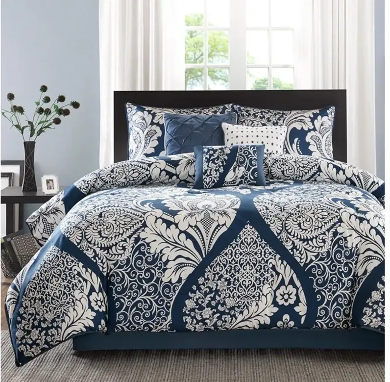 Vienna 7pc. Comforter Set in Indigo by E&E Co Ltd