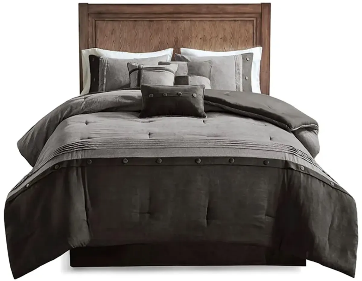 Boone 7-pc. Comforter Set in Gray by E&E Co Ltd