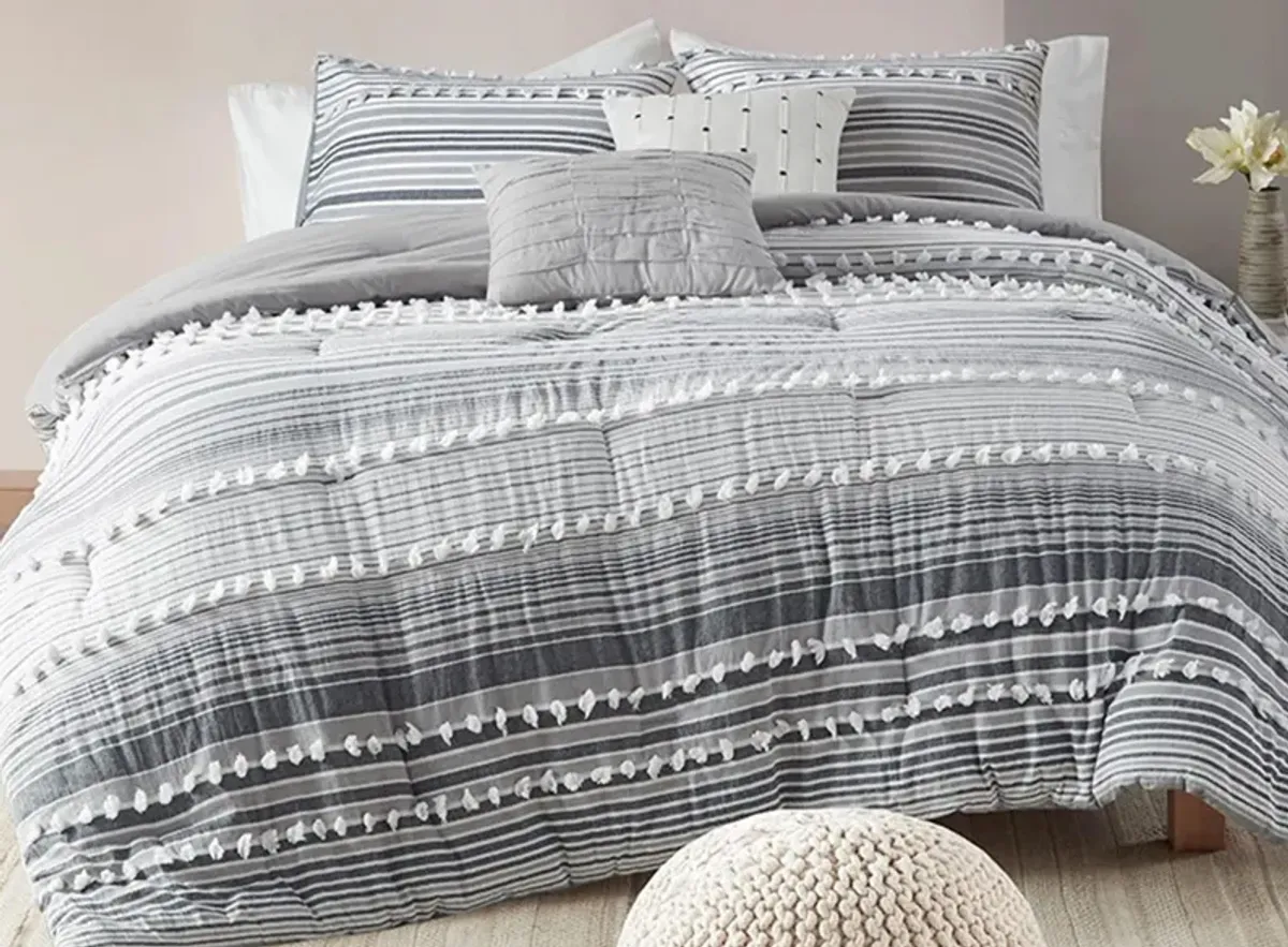 Calum 4-pc. Comforter Set in Gray by E&E Co Ltd