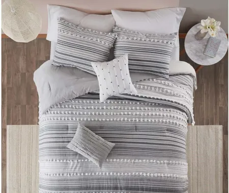 Calum 4-pc. Comforter Set in Gray by E&E Co Ltd