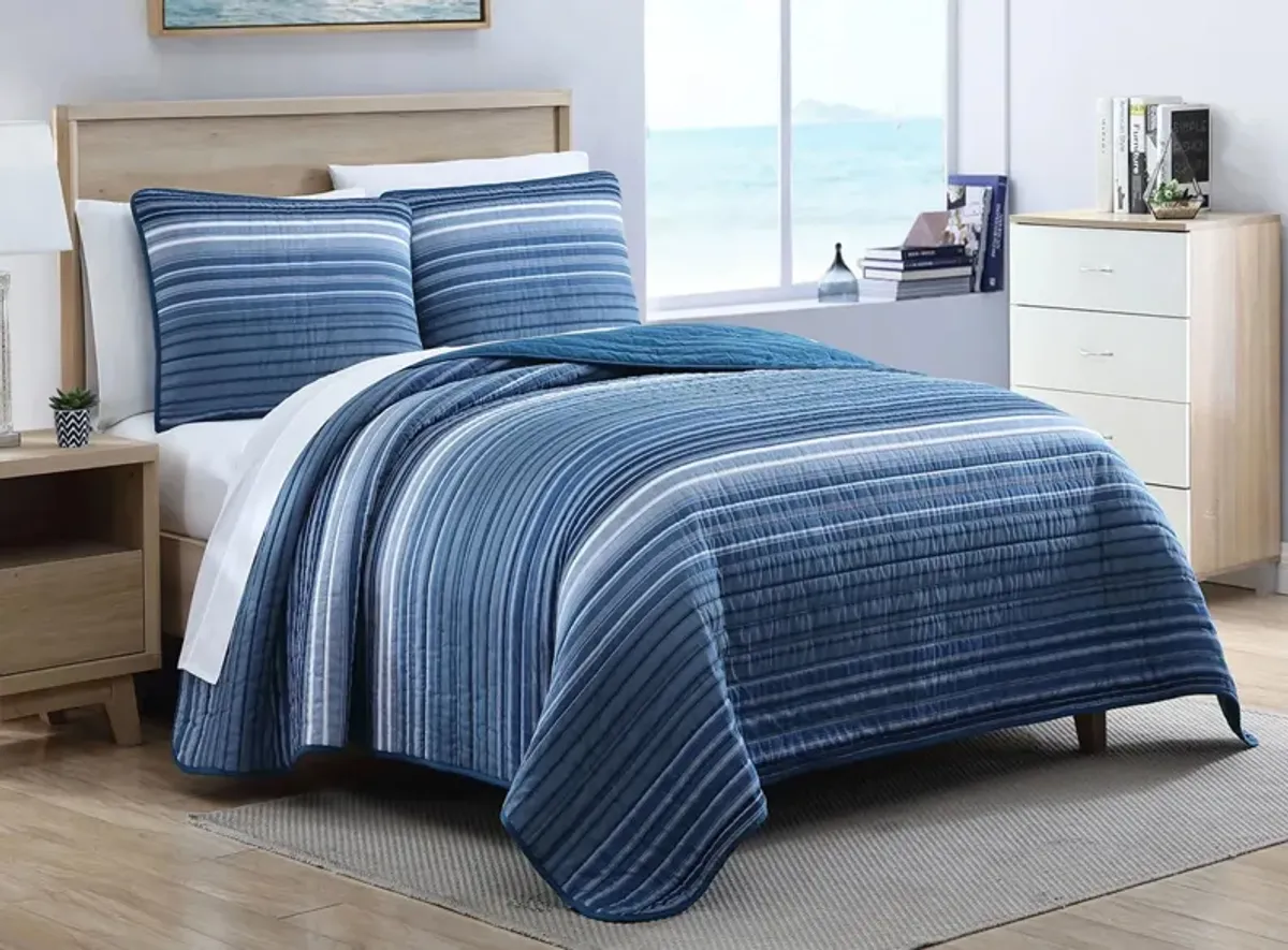 Nautica Coveside 3-pc. Quilt Set in Blue by Revman International