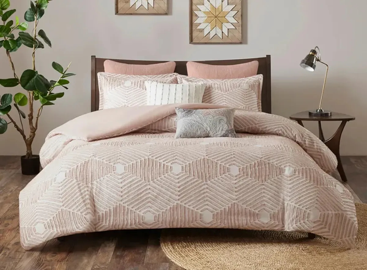 Ellipse 3-pc. Comforter Set in Blush by E&E Co Ltd