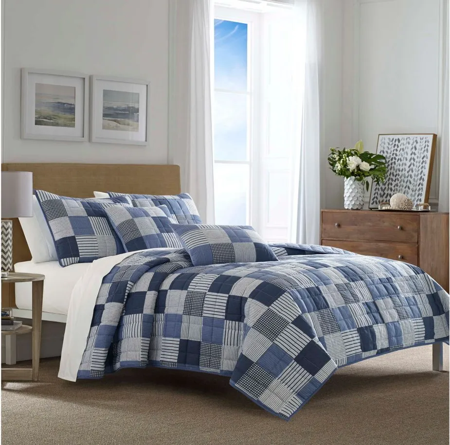 Nautica Holly Grove 3-pc. Quilt Set in Blue by Revman International