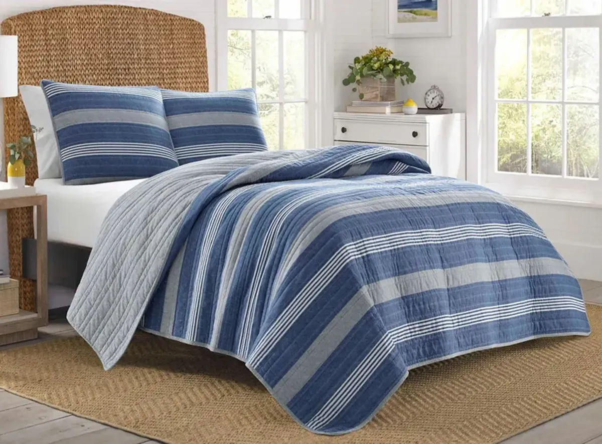 Nautica Saltmarsh 3-pc. Quilt Set in Blue by Revman International