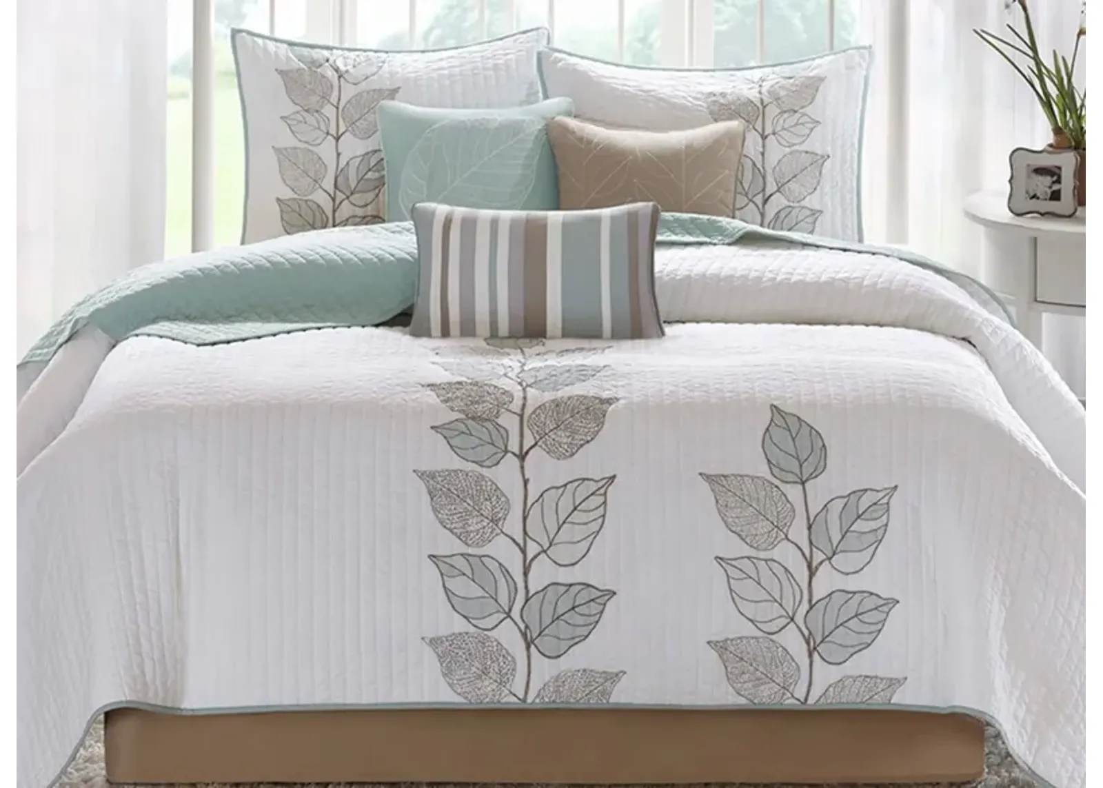 Caelie 6-pc. Coverlet Set in Blue by E&E Co Ltd