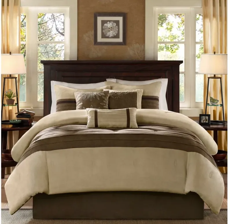 Palmer 7-pc. Comforter Set in Natural by E&E Co Ltd