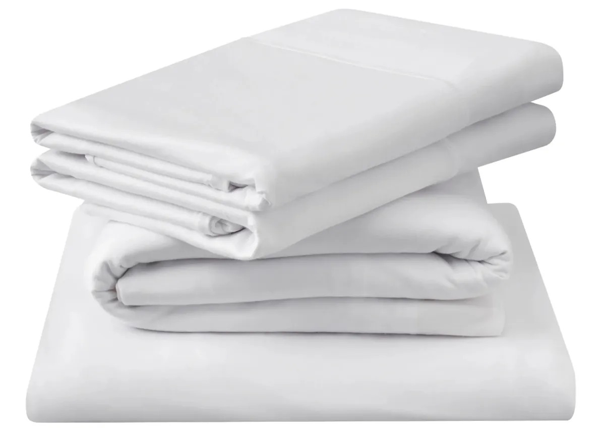 Tempur-Breeze Cooling Split Cal King Sheet Set in White