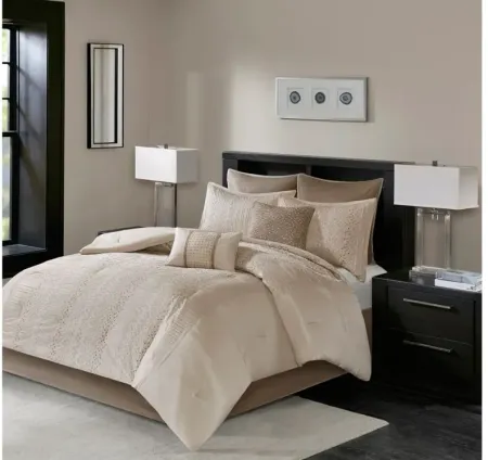 Camelia 8-pc. Comforter Set in Natural by E&E Co Ltd