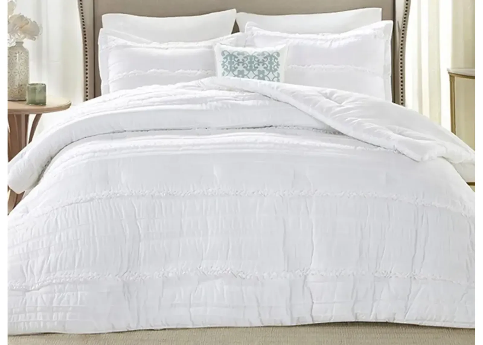 Celeste 5-pc. Comforter Set in White by E&E Co Ltd