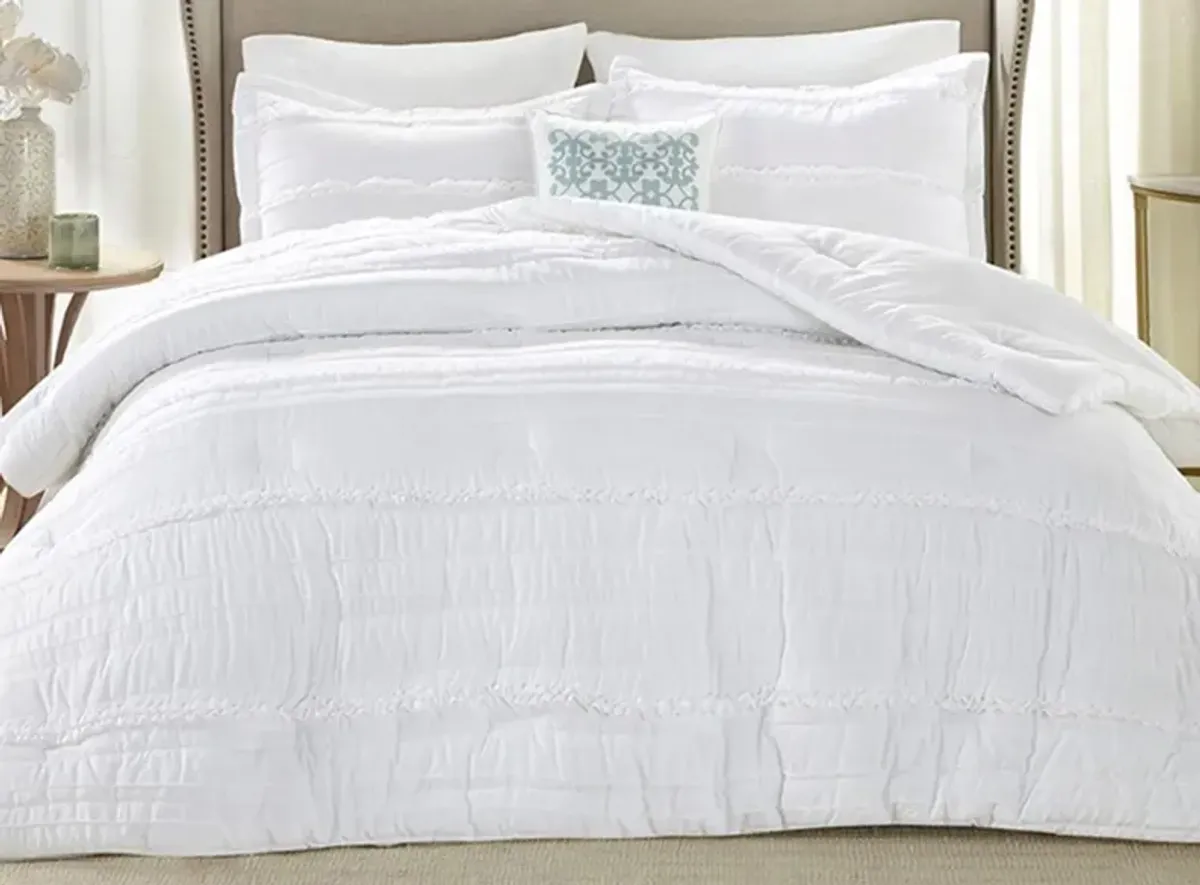 Celeste 5-pc. Comforter Set in White by E&E Co Ltd