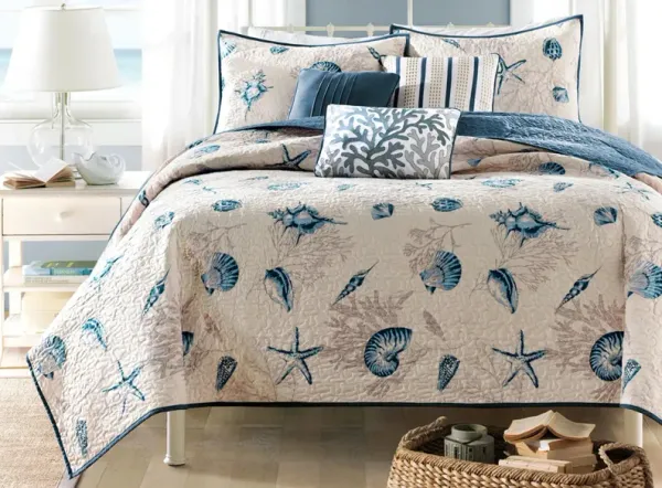 Bayside 6-pc. Reversible Coverlet Set