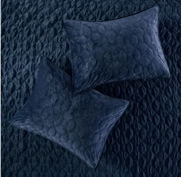 Harper Faux Velvet Reversible 3-pc. Coverlet Set