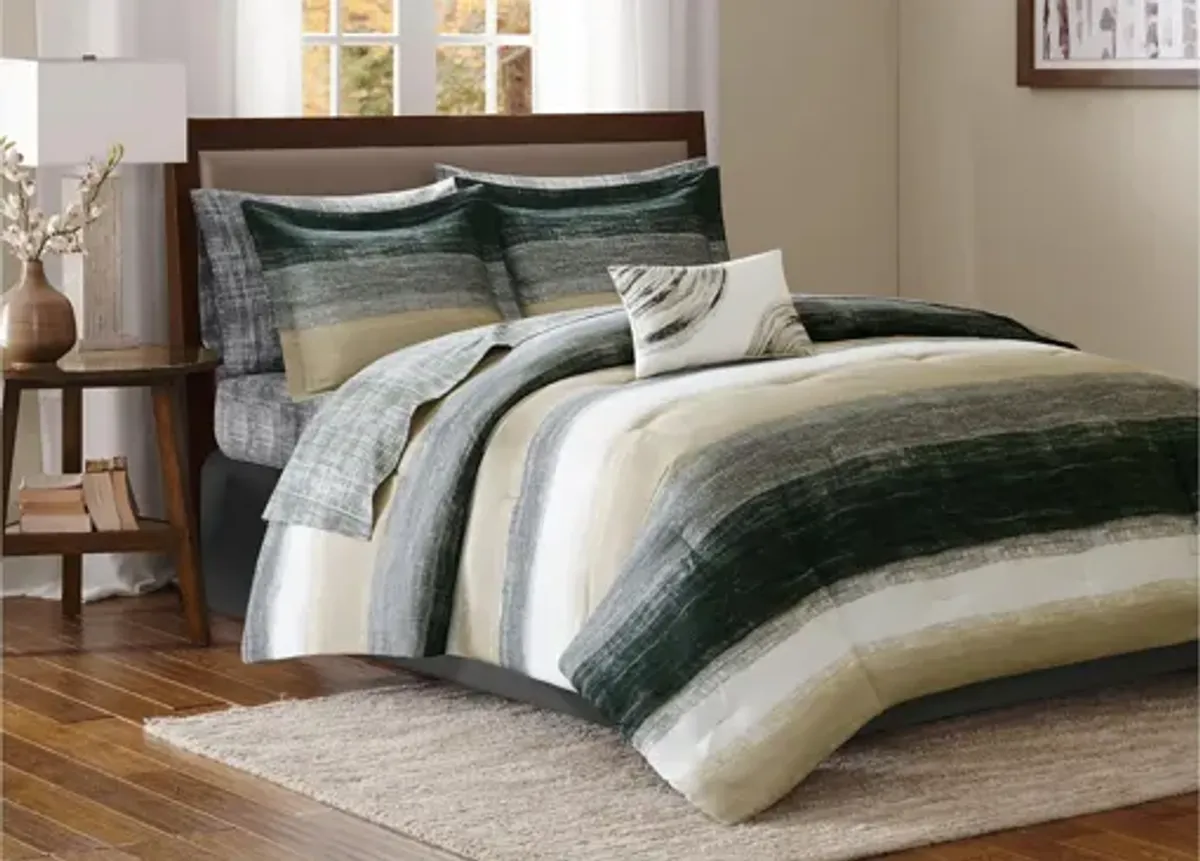 Saben 9-pc. Complete Comforter and Sheet Set