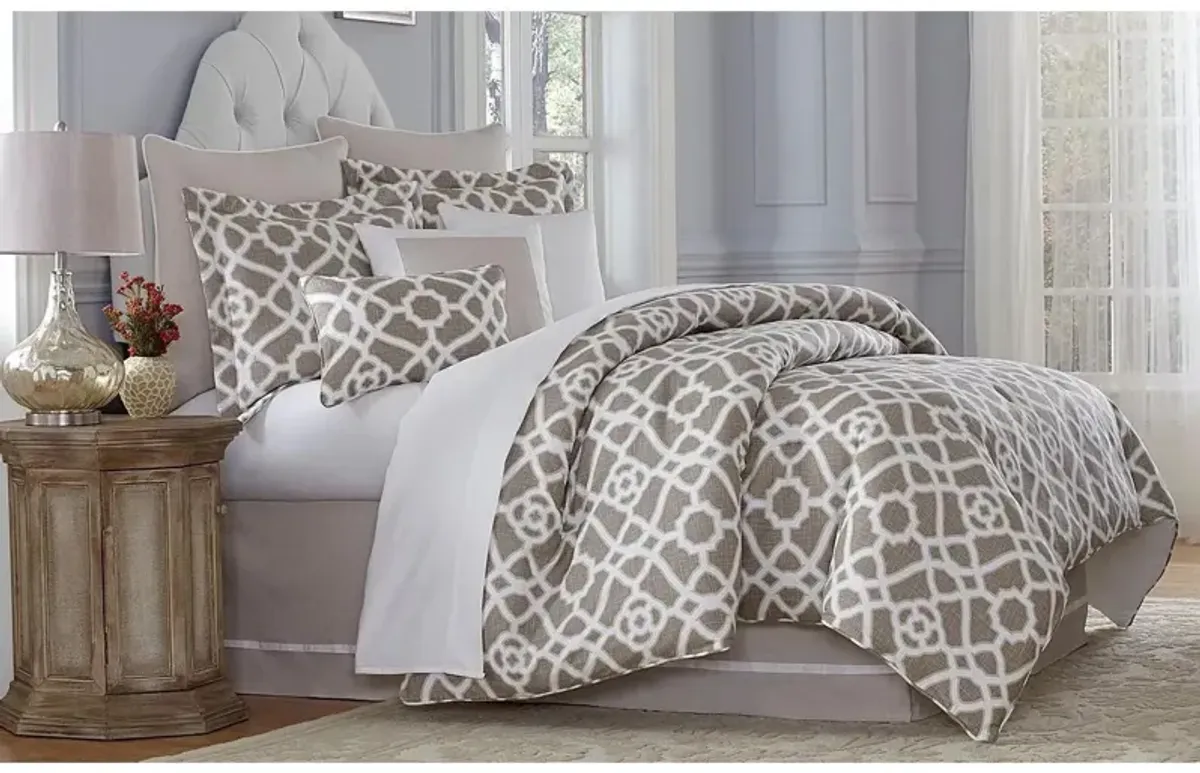 Harper 9-pc. Comforter Set in Natural, Tan by Amini Innovation