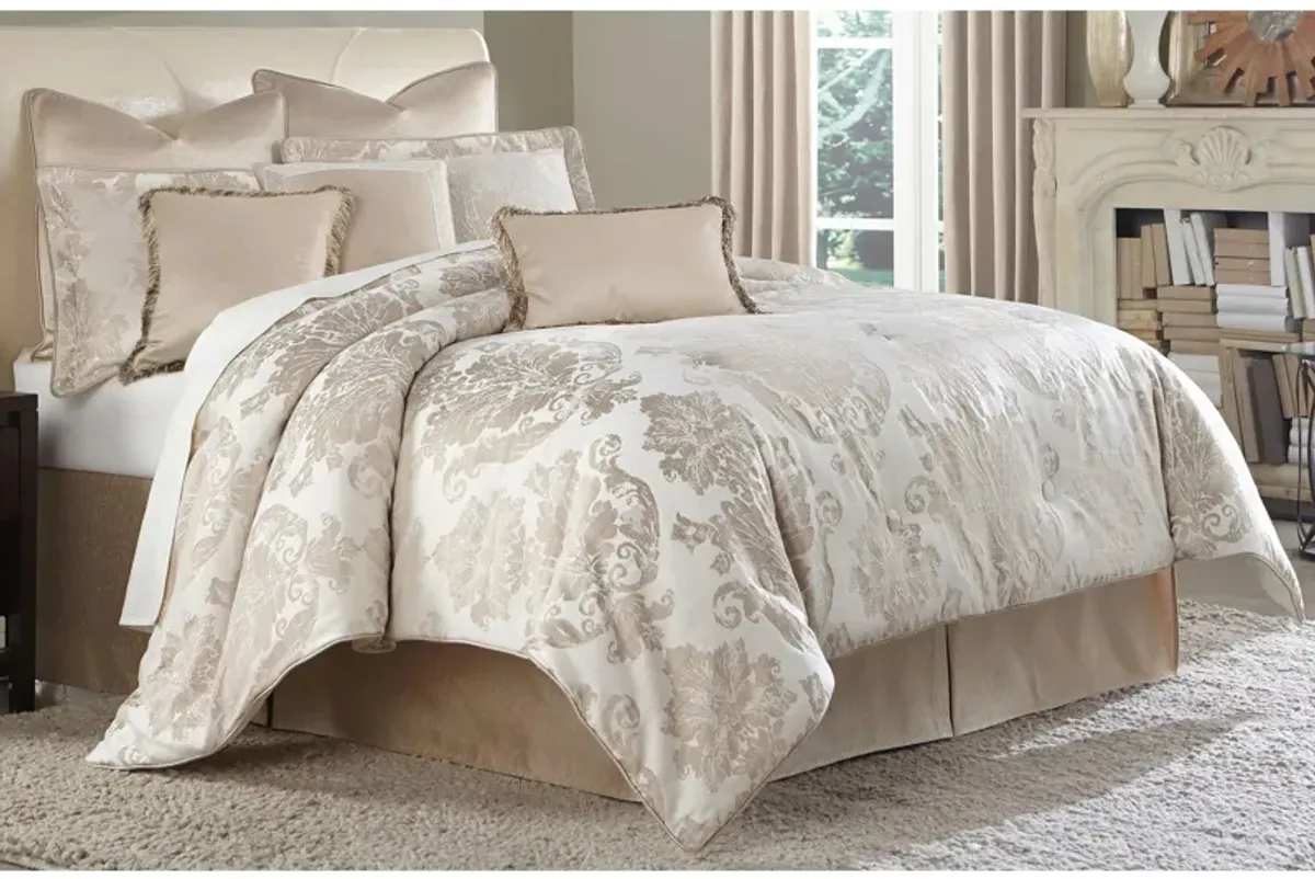 Marbella 5-pc. Comforter Set in Sand, Ivory by Amini Innovation