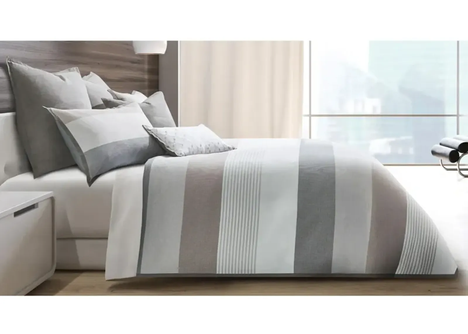 Ultra 7-pc. Duvet Set in Gray, Silver by Amini Innovation