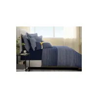 Crestwood 8-Piece Duvet Set in Blue, Yellow, Natural by Amini Innovation