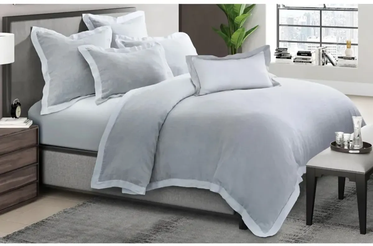 Atina 7-Piece Duvet Set in Gray, White by Amini Innovation