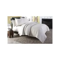 Taylor 3-Piece Coverlet/Duvet Set in Tan, Natural by Amini Innovation