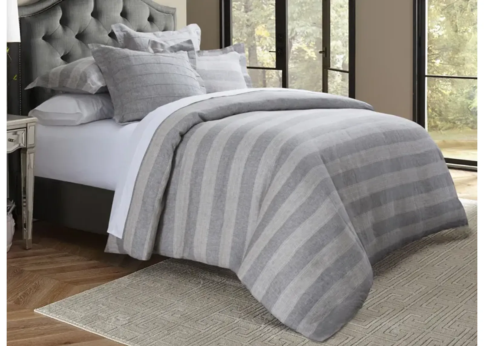 Albany 5-pc. Duvet Set in Gray, Silver by Amini Innovation