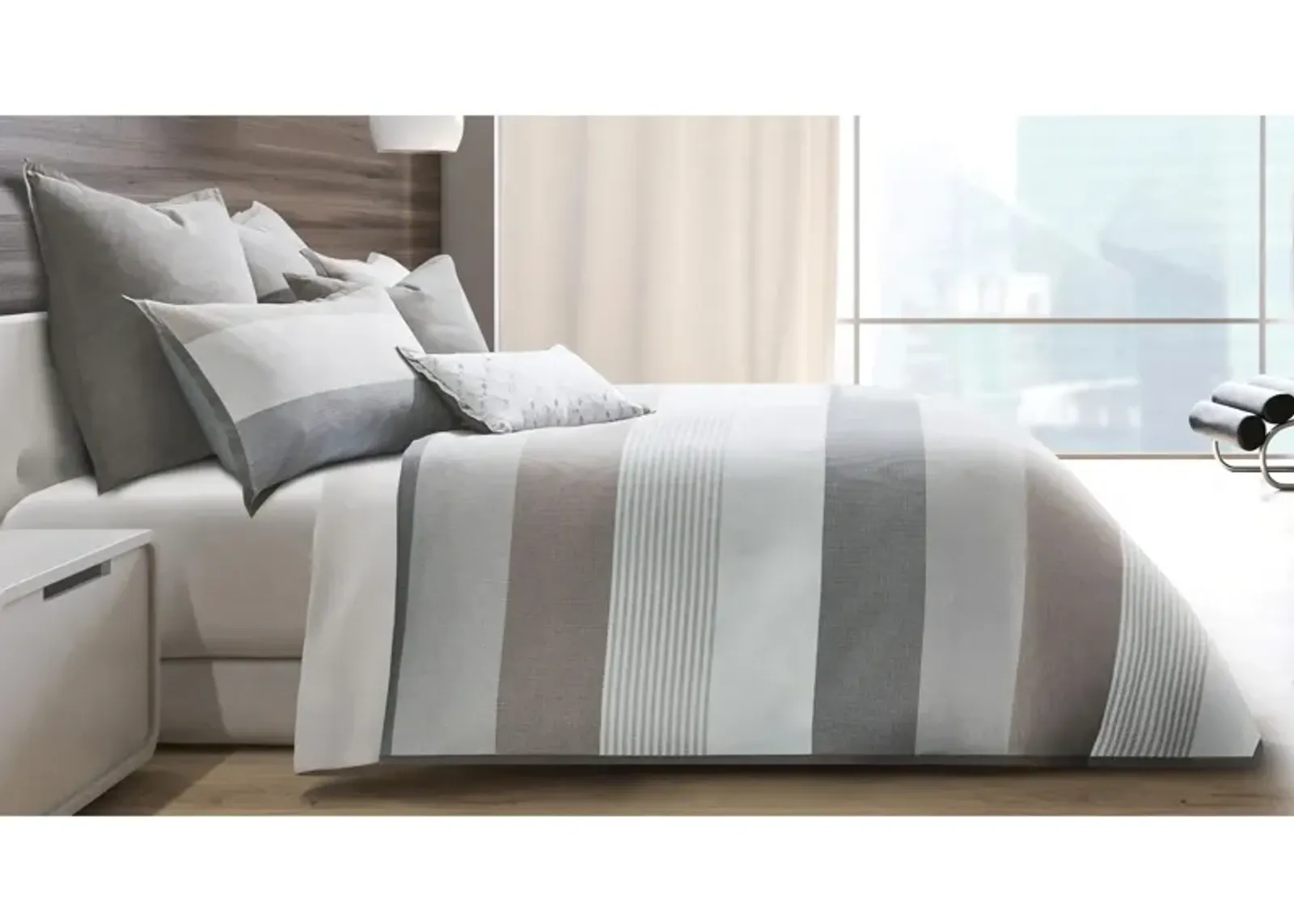 Ultra 8-pc. Duvet Set in Gray, Silver by Amini Innovation