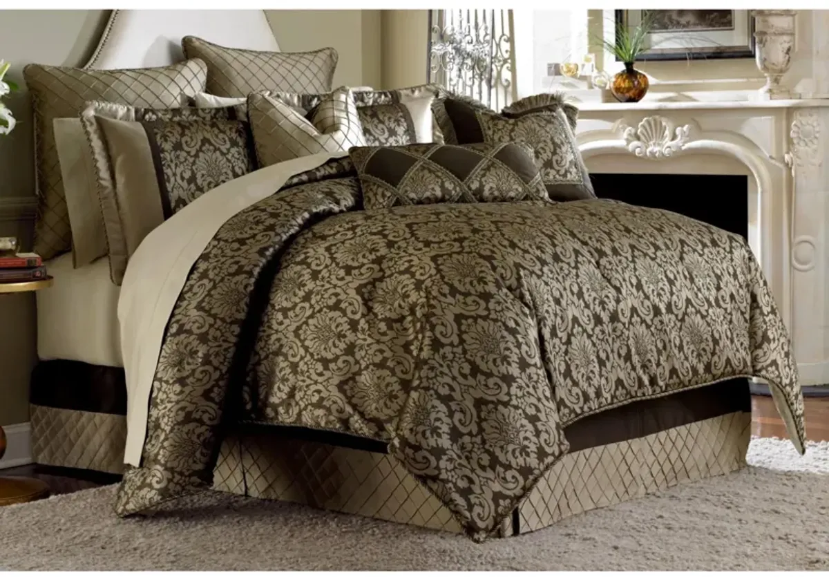 Imperial 9-pc. Comforter Set in Bronze, Brown, Gold by Amini Innovation