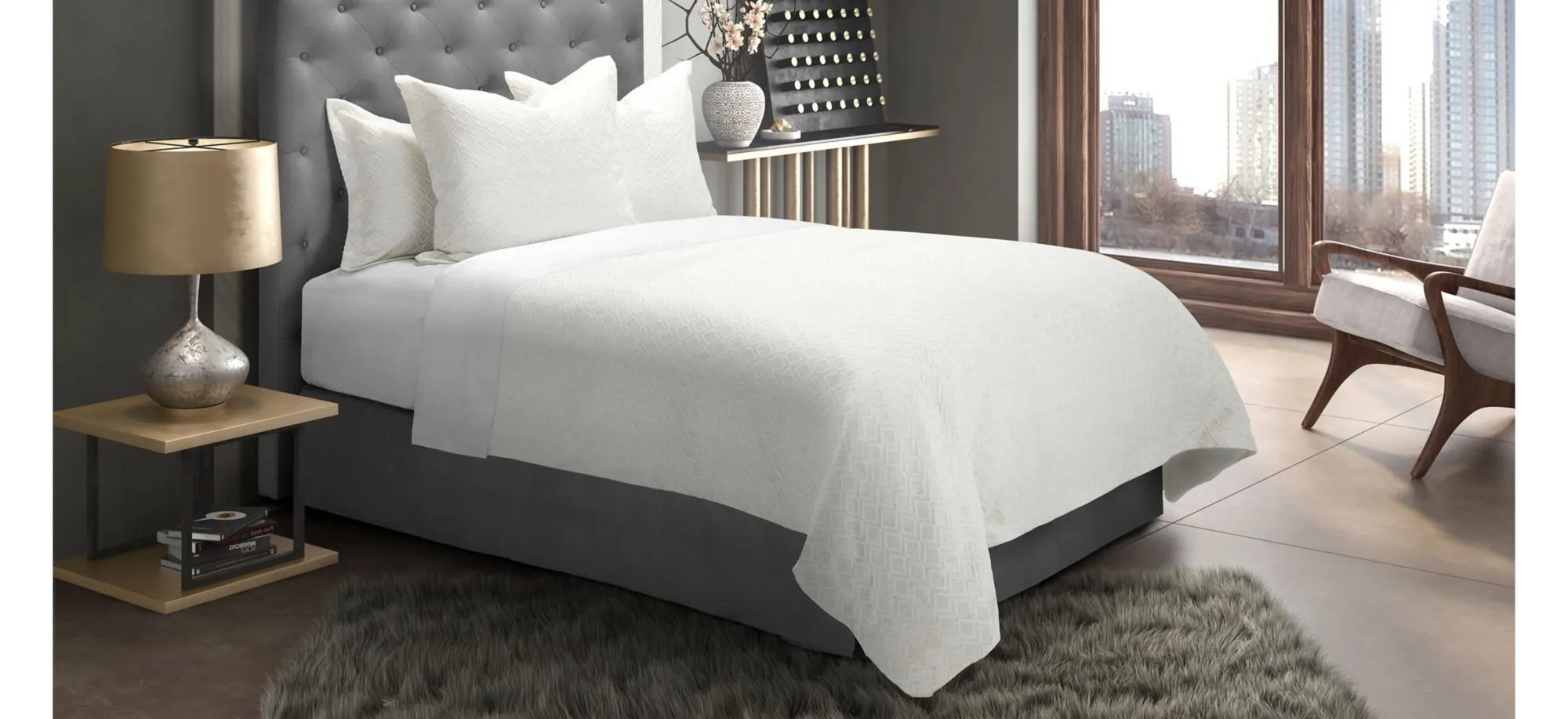 Kristel 6-Piece Duvet Set in Natural by Amini Innovation