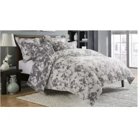 Mika 6-Piece Duvet Set in Gray; Silver, Nickel by Amini Innovation