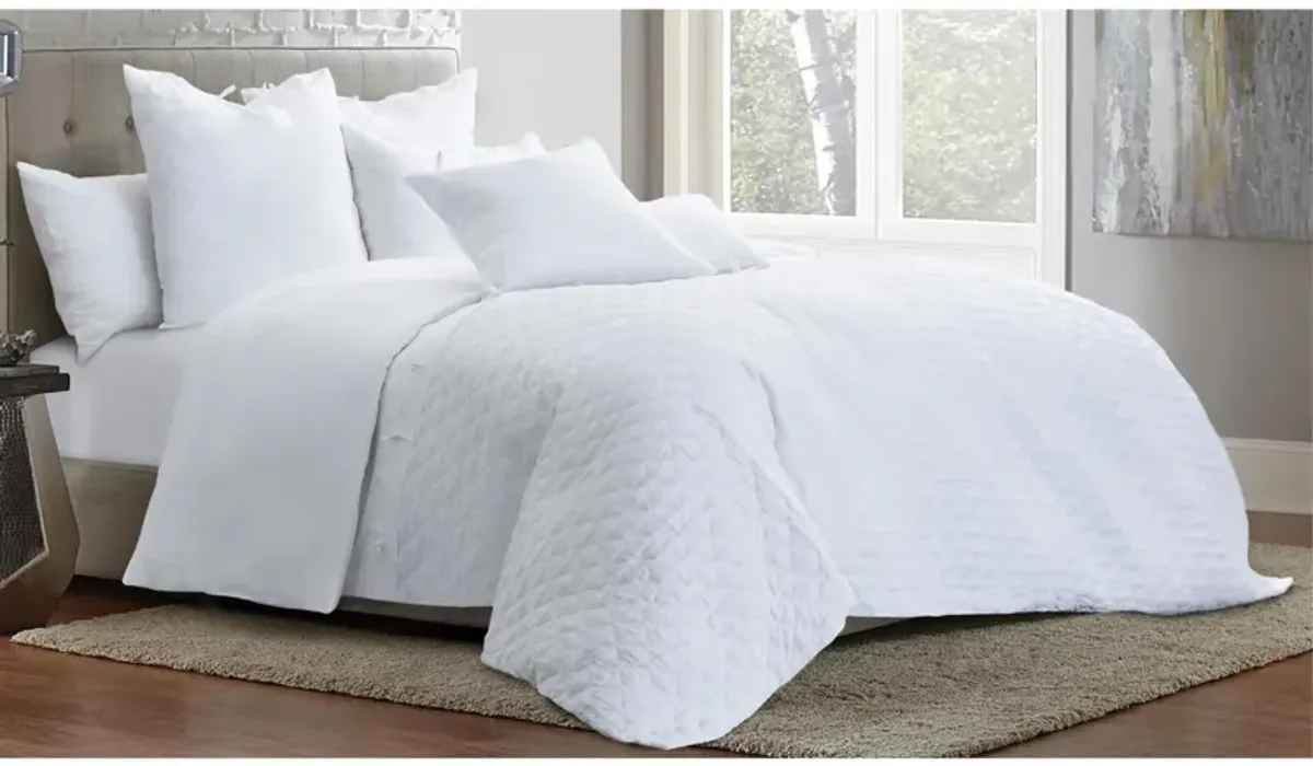 Gibson 8-pc. Duvet Set in White by Amini Innovation