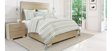 Max 8-Piece Duvet Set in Natural, Tan, Gray, Silver, Green, Blue, Gold by Amini Innovation