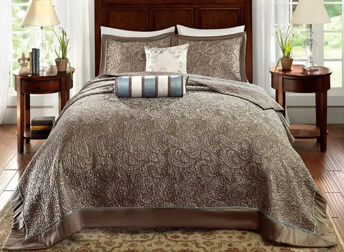 Aubrey 5-pc. Reversible Jacquard Bedspread Set