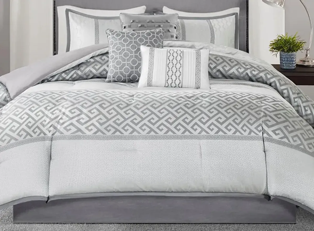 Bennett 7-pc. Comforter Set in Gray by E&E Co Ltd