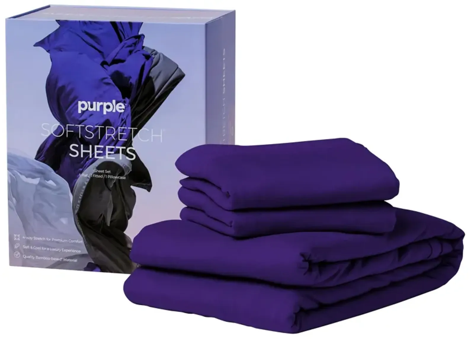 Purple SoftStretch Sheets in Deep Purple by Purple Innovation