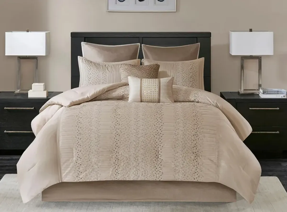 Camelia 8-pc. Comforter Set in Natural by E&E Co Ltd