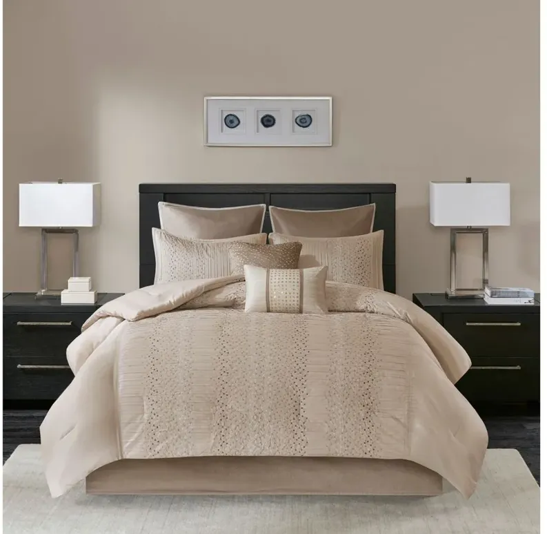 Camelia 8-pc. Comforter Set in Natural by E&E Co Ltd