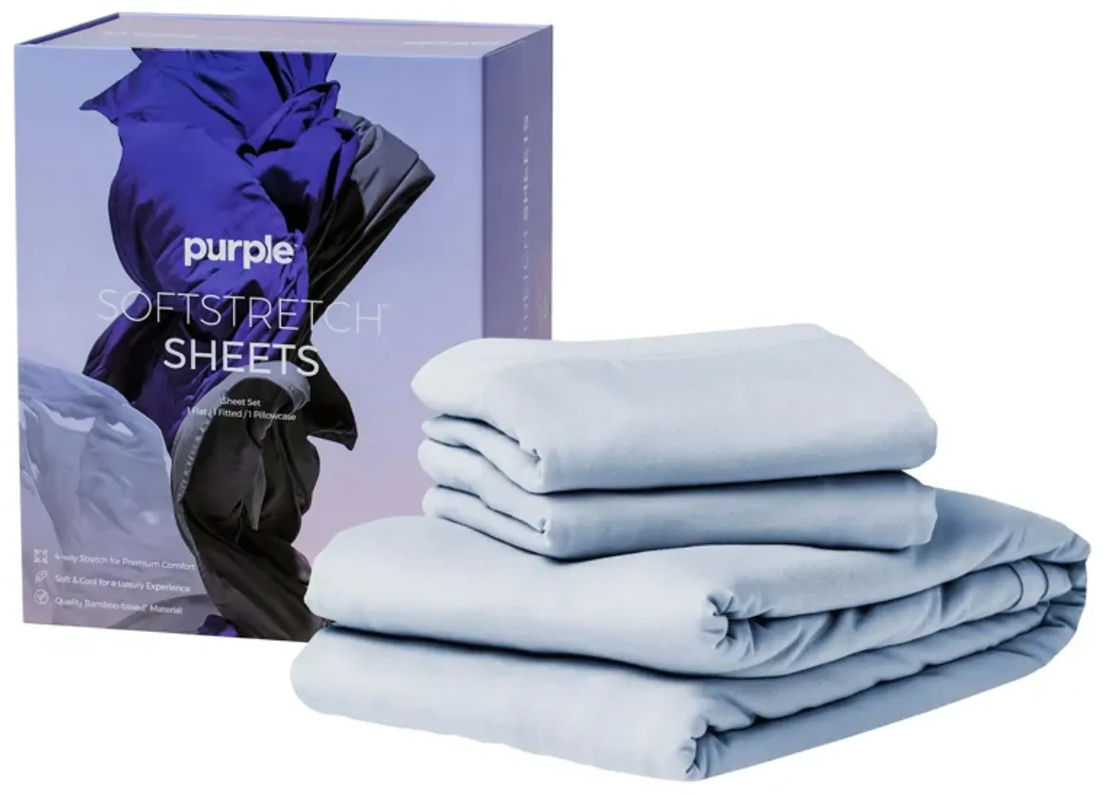 Purple SoftStretch Sheets in Morning Mist by Purple Innovation