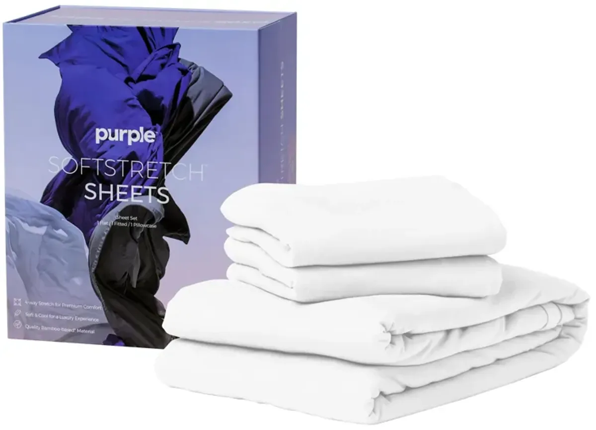 Purple SoftStretch Sheets in True White by Purple Innovation