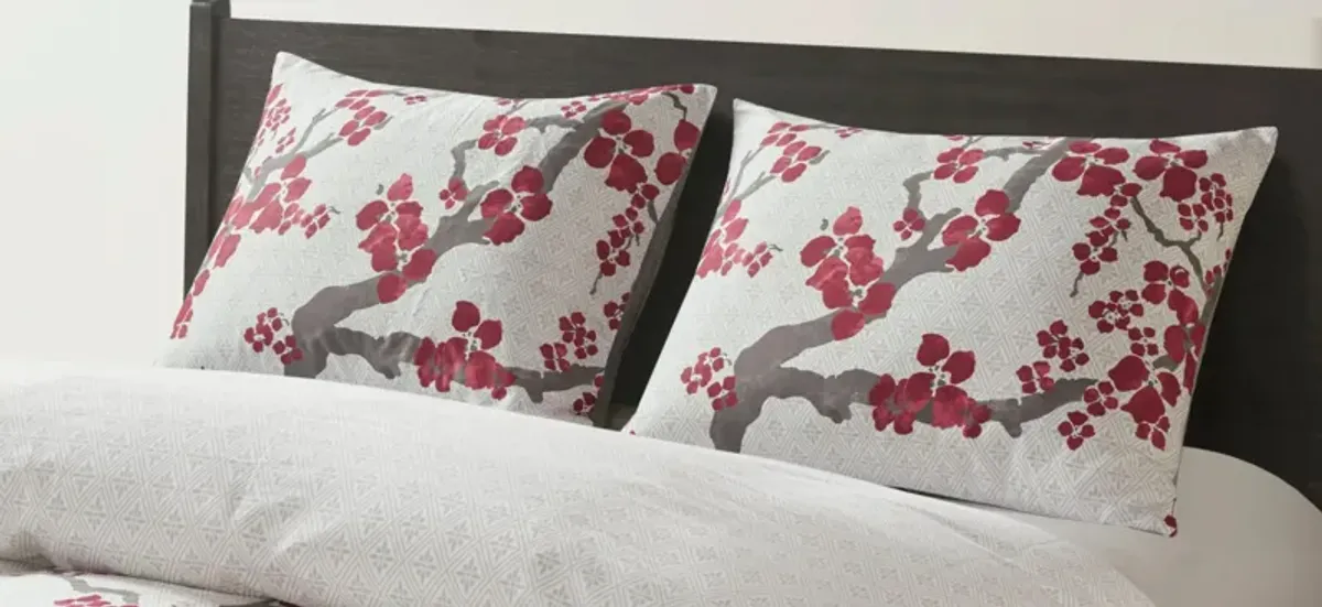 Cherry Blossom 3-pc. Duvet Cover Mini Set