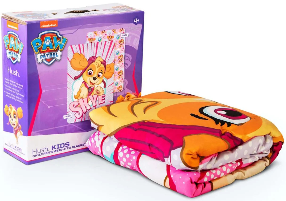 Paw Patrol Kids Weighted Blanket in Fuschia by Hush Blankets