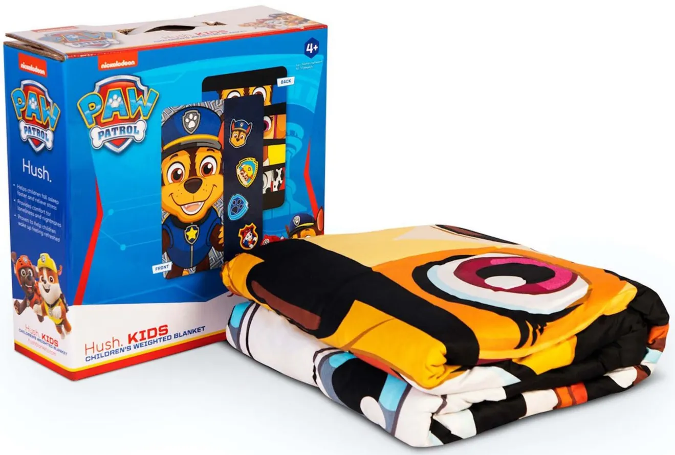 Paw Patrol Kids Weighted Blanket in Blue by Hush Blankets