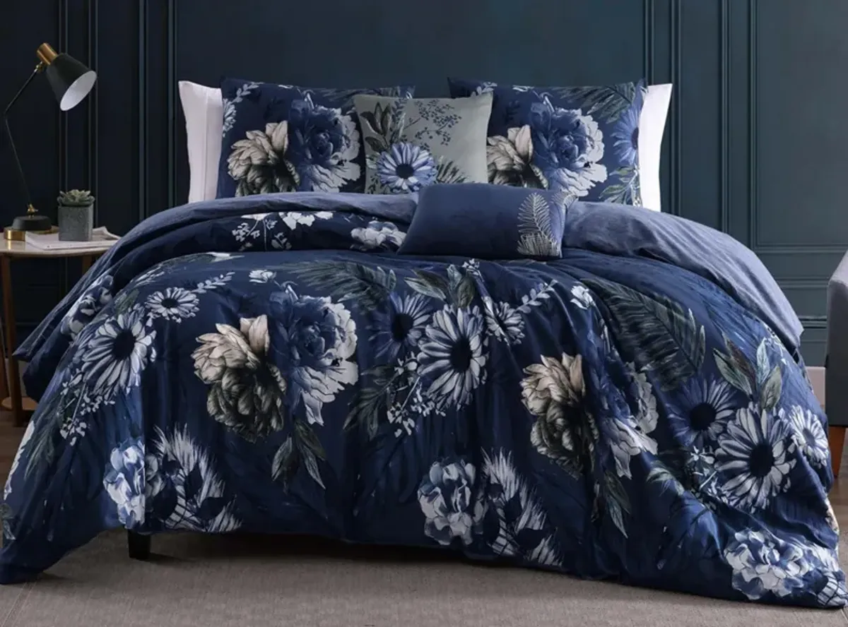 Forget Me Not 5-pc. Reversible Comforter Set