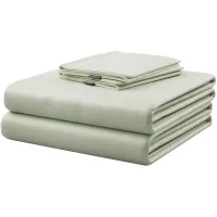 Hush Iced Cooling Sheet and Pillowcase Set in Sage by Hush Blankets
