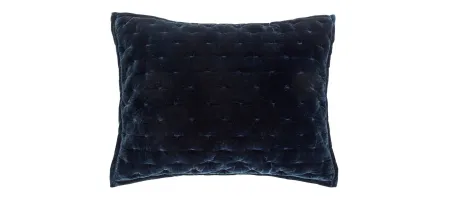 Youngmee Quilted Pillow Sham in Midnight Blue by HiEnd Accents