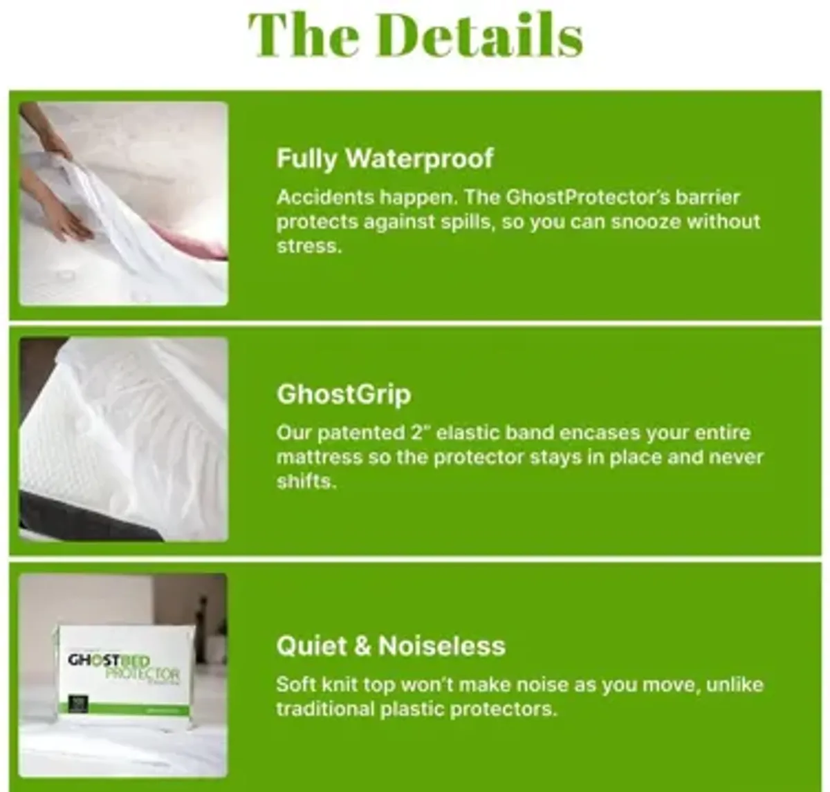 GhostProtector Cool & Crunch-Free Mattress Protector