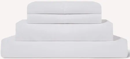 Birch Organic Cotton Sheet Set in White by Helix Sleep