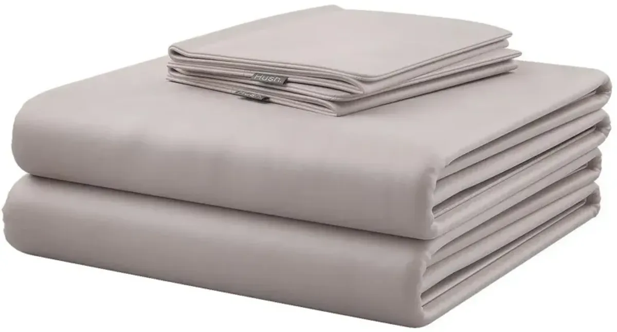 Hush Iced Cooling Sheet and Pillowcase Set in Gray by Hush Blankets