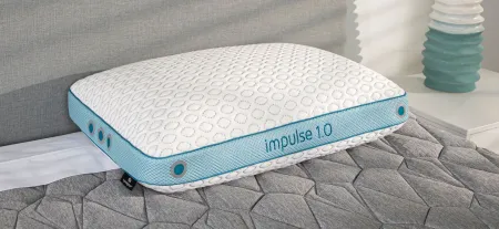 BEDGEAR Impulse Pillow in Blue & White by Bedgear