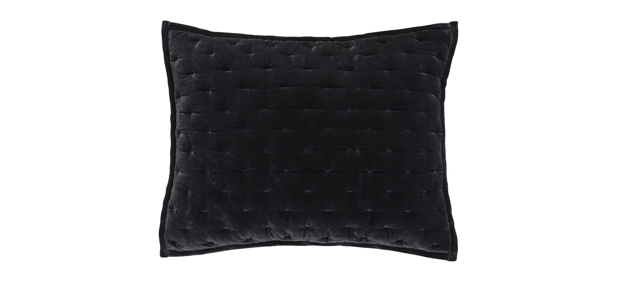Youngmee Quilted Pillow Sham in Black by HiEnd Accents
